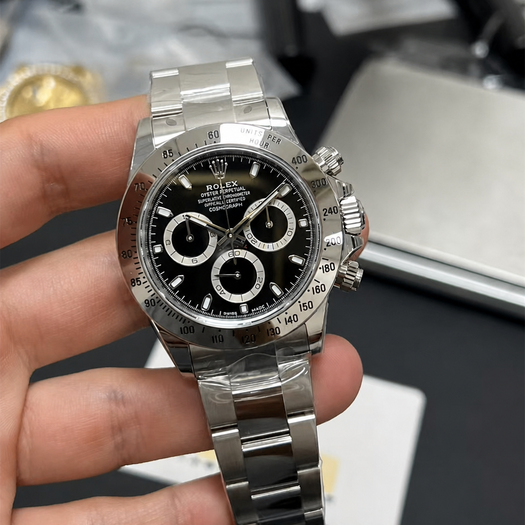 Daytona 116520 40mm SS/SS Black Dial VSF DD4130