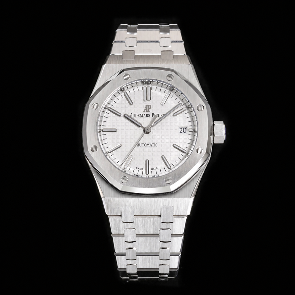 AP Royal Oak 37mm 15451 White Dial SS Bracelet BF A3120