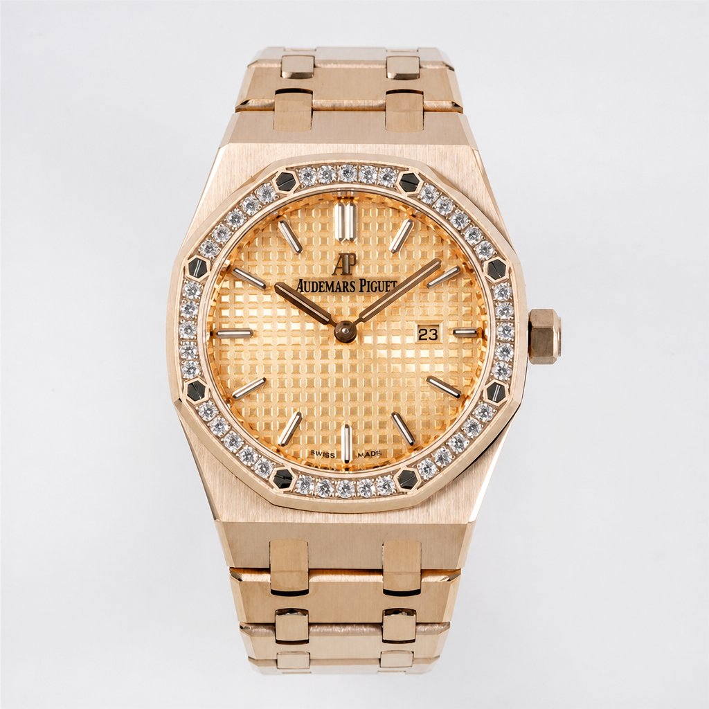 AP Royal Oak 33mm 67651 Diamond Bezel RG RG Dial RG Bracelet ZF Swiss Quartz