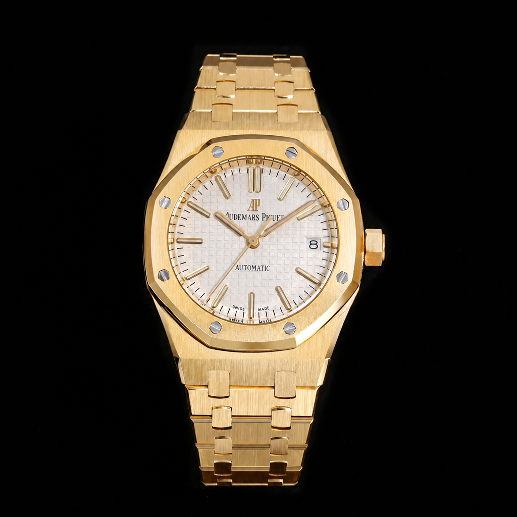 AP Royal Oak 37mm 15451 YG White Dial YG Bracelet BF A3120